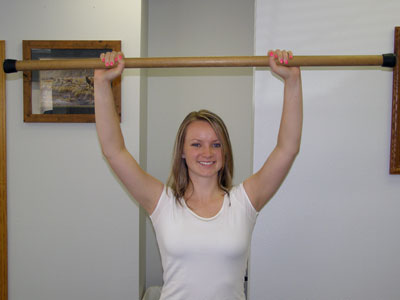 Wand Raises for Shoulder Flexion