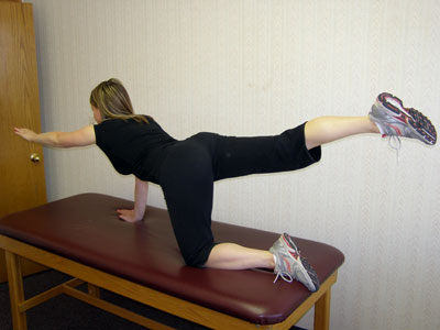 Quadruped Opposite Arm/Leg Lift