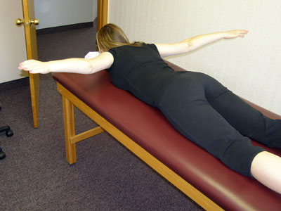 Prone Arm Lifts (The "T" Exercise)